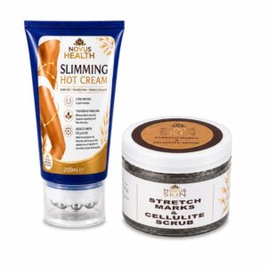 Slimming Hot Cream + Stretch Marks & Cellulite Scrub Combo