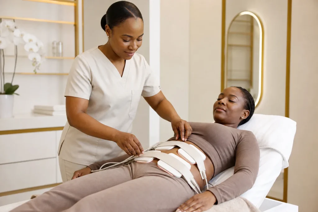 Professional laser-lipo treatment at Novus Skin